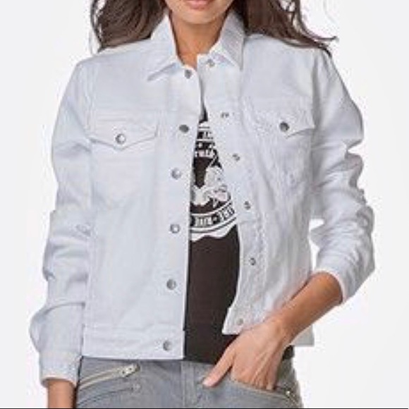 rag and bone white denim jacket
